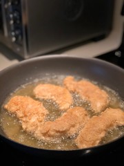 Fried Chicken in a pan