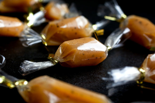 Bourbon caramel chews