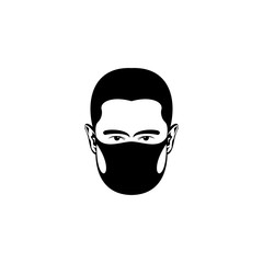 Man with mask design icon vector