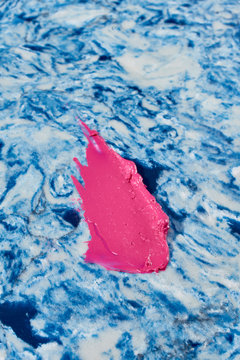 Close up of pink paint