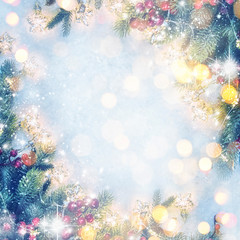 2020 Merry Christmas and New Year holidays background.
