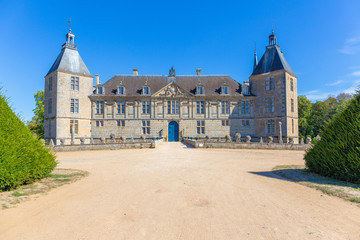 Fototapeta na wymiar 17 September 2019. Sully Castle in Burgundy, France.