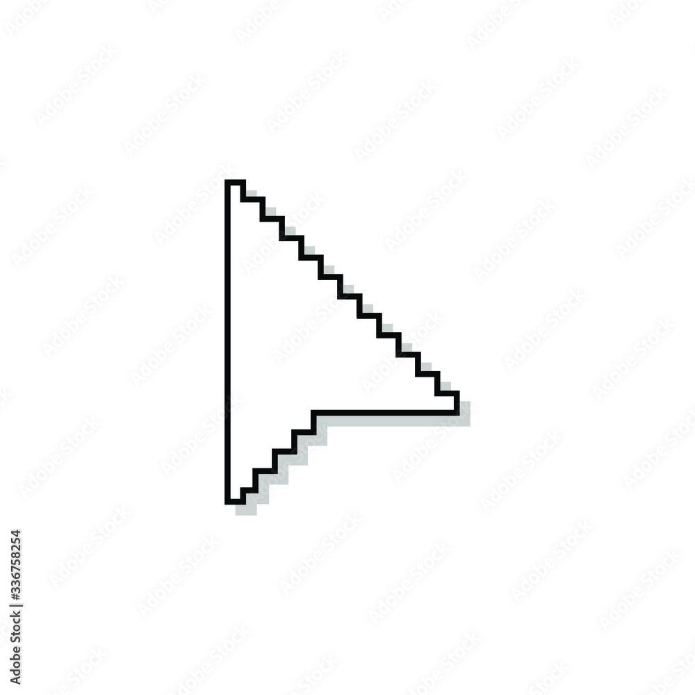 Poster vector cursor icon isolated on background