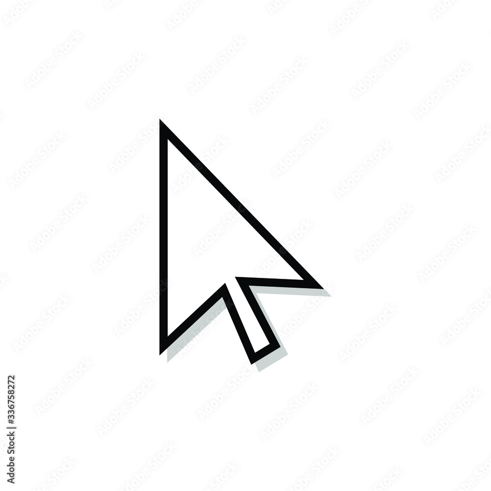Poster vector cursor icon isolated on background