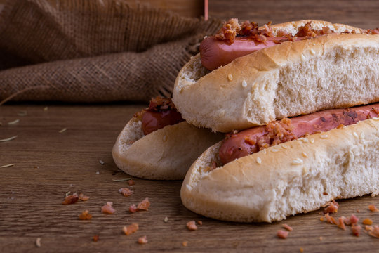 comida rapida con tocineta