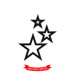 star icon in trendy flat style, star symbol