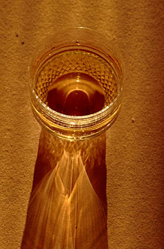 Close up of whiskey in glass