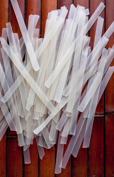 Rice noodles for pho