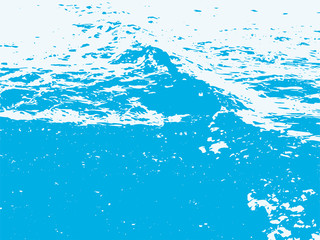 Vector wavy distressed texture background. Sea over the sand overlay pattern.