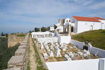Evoramonte church and cemetery in Alentejo, Portugal