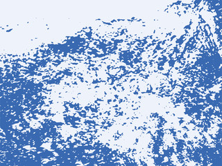 Sea and sand textured vector background. Blue grunge pattern overlay.