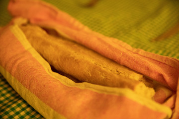 the loaf of fresh homemade bread