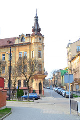 Fototapeta premium Lviv city centre with old architecture