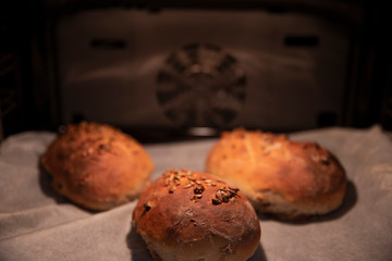 the loaf of fresh homemade bread