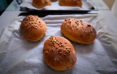 the loaf of fresh homemade bread