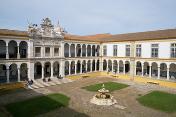Evora University with students in Alentejo, Portugal