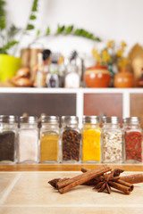 Obraz na płótnie Canvas Jars of spices