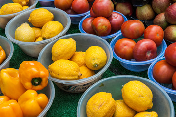 fresh fruit in a market