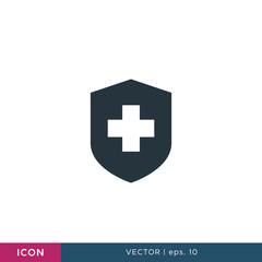Shield icon vector logo design template