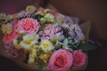 Beautiful photo of a bouquet of flowers variety.