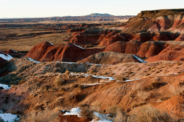 Painted Desert Arizona in winter