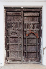 Traditional Omani Wooden Door