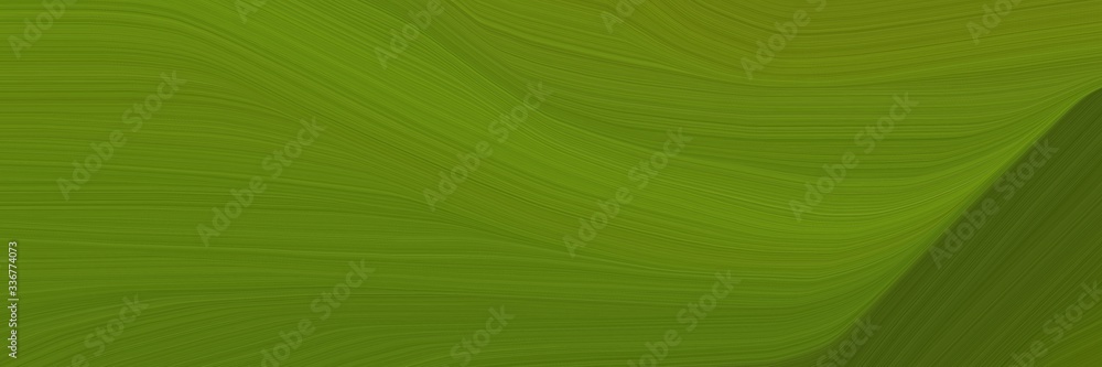 Aufkleber elegant moving header design with dark green, dark olive green and olive drab colors. graphic with space for text or image. can be used as header or banner