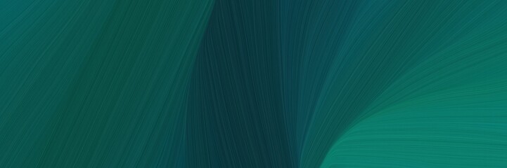 elegant colorful header with teal green, teal and very dark blue colors. graphic with space for text or image. can be used as header or banner