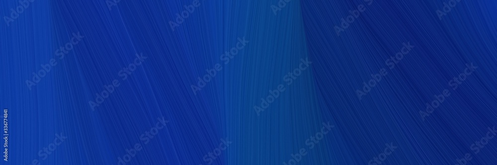 Poster elegant moving horizontal banner with midnight blue and strong blue colors. graphic with space for t