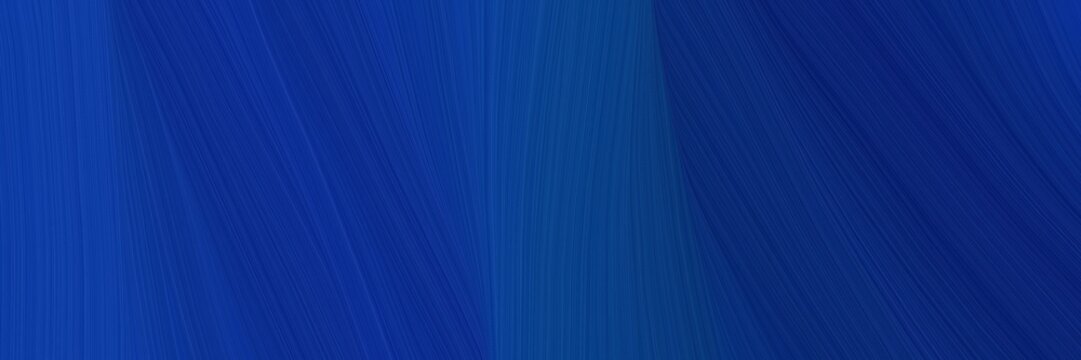 elegant moving horizontal banner with midnight blue and strong blue colors. graphic with space for text or image. can be used as header or banner