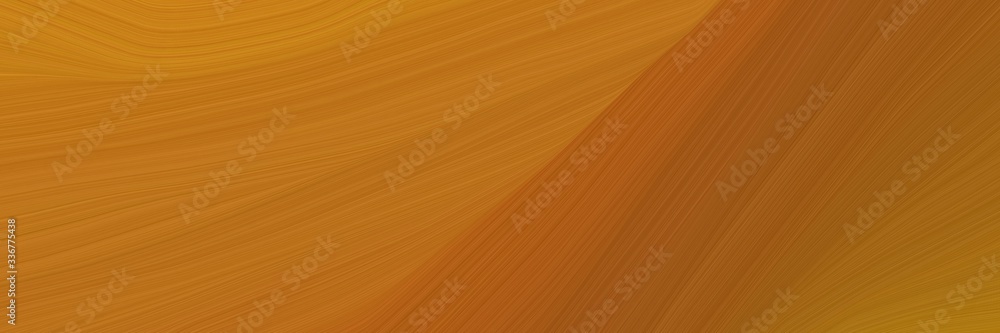 Poster elegant flowing designed horizontal header with coffee, bronze and saddle brown colors. graphic with space for text or image. can be used as header or banner