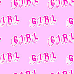 Cute seamless pattern with 