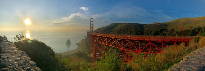 panoramic bay of San Francisco