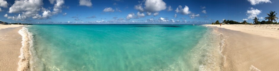 panoramic Caribbean island Anguilla