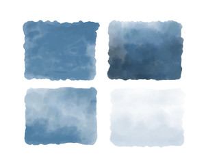 Abstract Fresco & Watercolor Backgrounds inspired by Pantone 2020 Color of the Year: Classic Blue