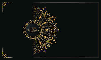 Luxury mandala background with arabesque pattern arabic islamic east style for Wedding card, book cover.

