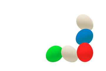 Collage of Easter eggs