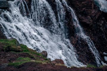 waterfall in the mountains