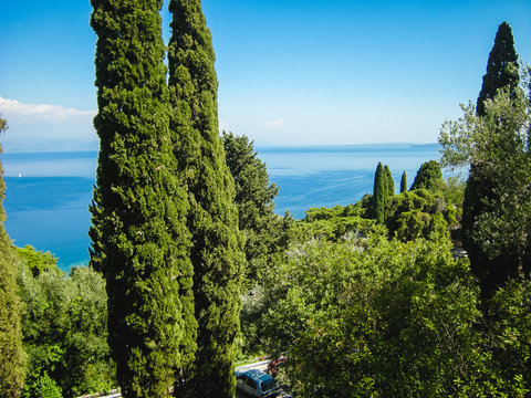 The beautiful nature at Corfu Island, Greece