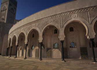 Fototapeta na wymiar Hassan II Moschee in Casablanca, Marokko