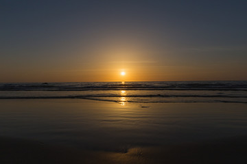 sunset at the beach