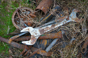 old rusty tools