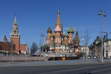  Vasilievsky descent near red Square and the Kremlin