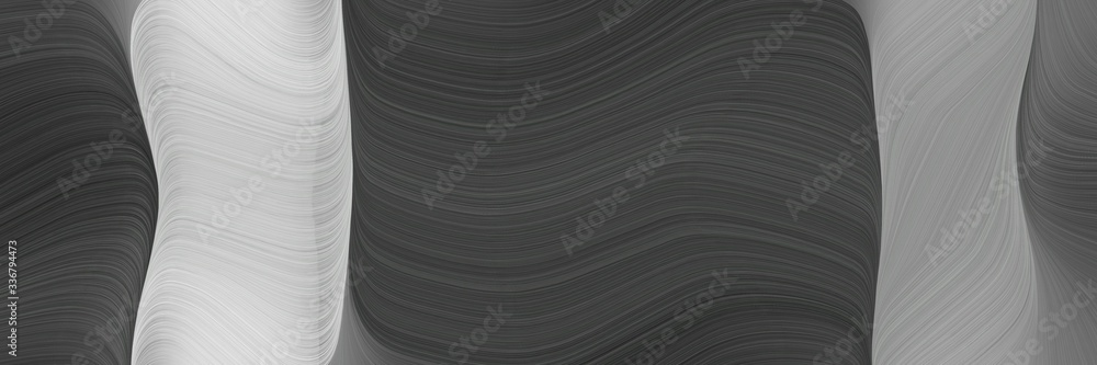 Fototapete modern colorful horizontal header with dark slate gray, pastel gray and gray gray colors. graphic with space for text or image. can be used as header or banner