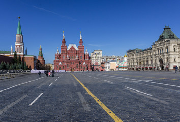 Almost empty Red Square