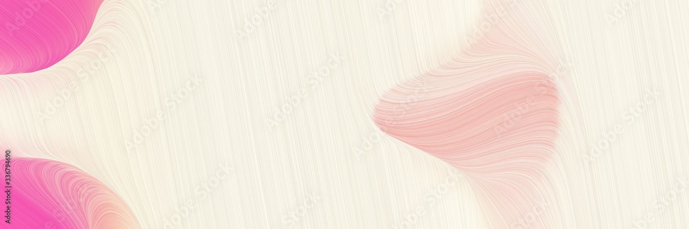 Poster modern surreal header design with linen, hot pink and light pink colors. graphic with space for text or image. can be used as header or banner