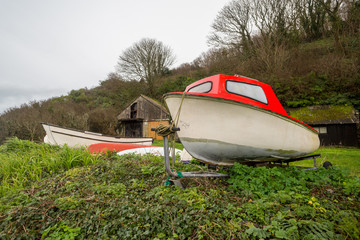 boat in cornwall uk used for leisure 