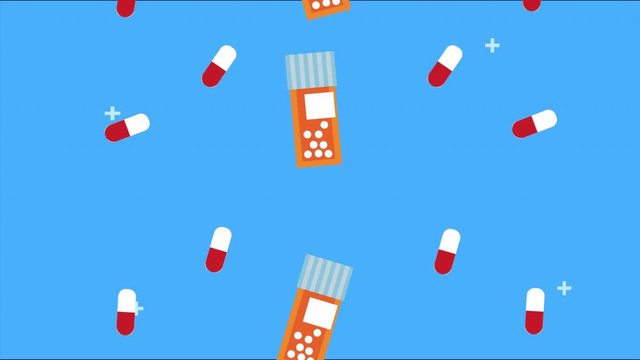 medicine drugs pattern animation