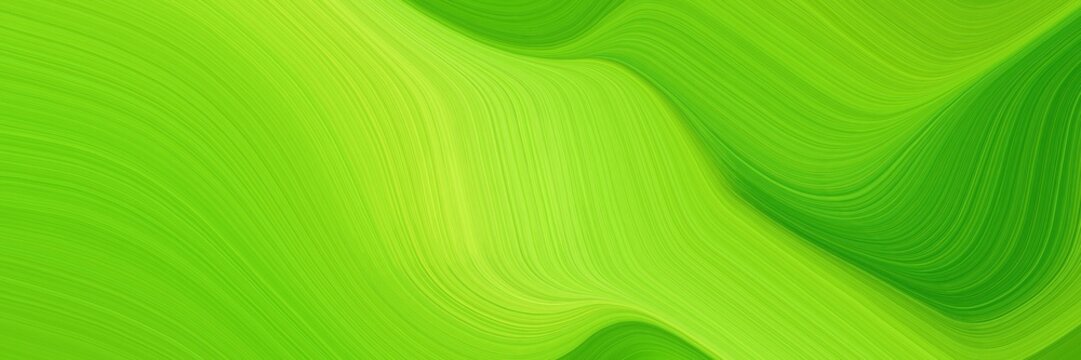modern moving horizontal banner with yellow green, forest green and green yellow colors. graphic with space for text or image. can be used as header or banner
