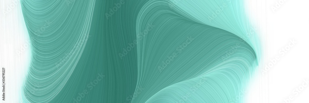 Poster modern artistic designed horizontal header with blue chill, light cyan and sky blue colors. graphic with space for text or image. can be used as header or banner